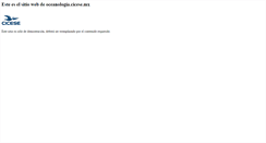 Desktop Screenshot of oceanologia.cicese.mx